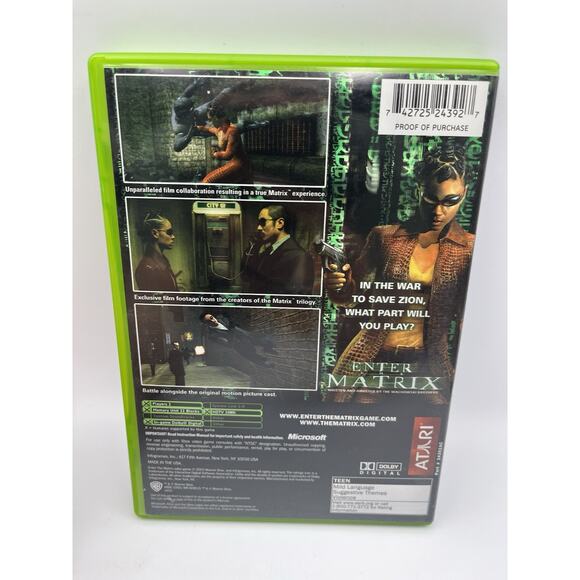 Enter the Matrix (Microsoft Xbox, 2003) Complete Tested - Picture 6 of 6